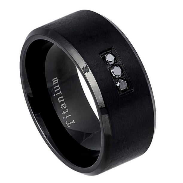 SOMEN TUNGSTEN 4mm 6mm 8mm Titanium Rings for Men Women Black Dome Two Tone Glossy High Polish Wedding Band Size 4-13.5 